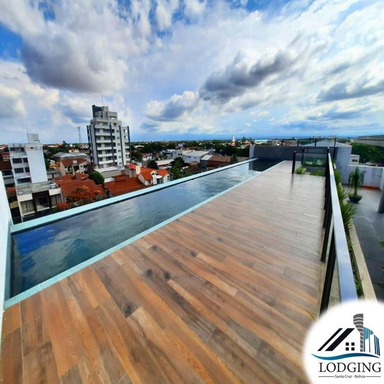 Apto Moderno Con Piscina De Borde Infinito Santa Cruz de La Sierra Exterior photo